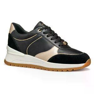�W�F�I�b�N�X �f�V�� �X�j�[�J�[ ���f�B�[�X �i Black/LightGold �j | GEOX Desya sneakers Woman [t]