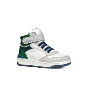�W�F�I�b�N�X ���V�o �L�b�Y �X�j�[�J�[ �i LightGrey/DarkGreen �j | GEOX Washiba Kids sneakers [t]