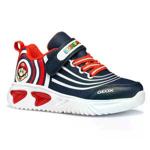 �W�F�I�b�N�X �A�V�X�^�[ �L�b�Y �X�j�[�J�[ �i Navy/Red �j | GEOX Assister Kids sneakers [t]