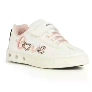 �W�F�I�b�N�X �X�J�C���� �L�b�Y �X�j�[�J�[ �i White/LightPink �j | GEOX Skylin Kids sneakers [t]