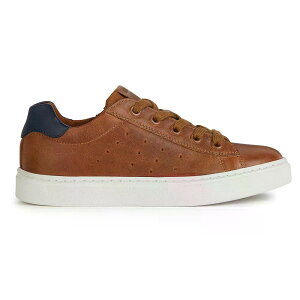 �W�F�I�b�N�X �i�V�b�N �L�b�Y �X�j�[�J�[ �i Cognac/Navy �j | GEOX Nashik Kids sneakers [t]
