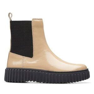 N[NX V[Y g[q Cv u[eB[Y EBY i Beige Patent j | CLARKS SHOES Torhill Maple booties Women [t]