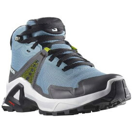 サロモン エックス レイズ ミッド ゴアテックス ジュニア ハイキング ブーツ （ FadedDenim/IndigoBunting/AcidLime ） | SALOMON X Raise Mid gore-tex Junior hiking boots [t]