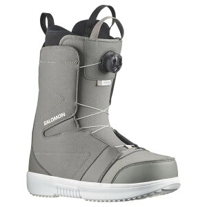 T t@NV {A Xm[{[h u[c i SteepleGray/Pewter/White j | SALOMON Faction Boa Snowboard Boots [t]
