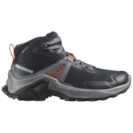サロモン エックス レイズ ミッド ゴアテックス ジュニア ハイキング ブーツ （ Black/QuietShade/DragonFire ） | SALOMON X Raise Mid gore-tex Junior hiking boots [t]