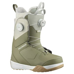 T LAi fA {A fB[XY Xm[{[h u[c i DeepLichenGreen/MineralGrey/White j | SALOMON Kiana Dual BOA woman Snowboard Boots [t]