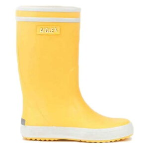 G[O [|bv c[ WjA Cu[c i Jaune / White j | AIGLE Lolly Pop 2 Junior rain boots [t]