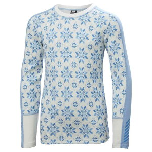 �w���[�n���Z�� �O���t�B�b�N ���t�@ �����m �W���j�A �x�[�X ���C���[ �p���c �i Bright Blue �j | HELLY HANSEN Graphic Lifa Merino Junior Junior Base Layer pants [t]