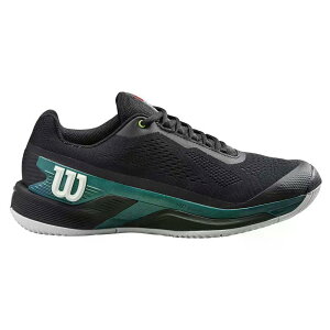 �E�B���\�� ���b�V�� �v�� 4.0 �I�[���R�[�g �e�j�X�V���[�Y �i Black/Black/DeepTeal �j | WILSON Rush Pro 4.0 All Court Tennis Shoes [t]