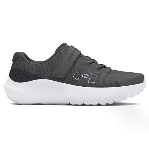 �A���_�[�A�[�}�[ �T�[�W 4 AC �W���j�A �����j���O�V���[�Y �i Gray/Anthracite �j | UNDER ARMOUR Surge 4 AC Junior Running Shoes [t]