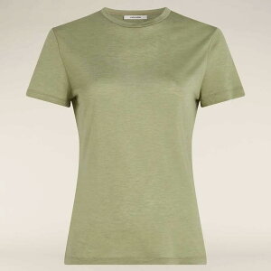 �A�C�X�u���[�J�[ �����m �R�A �V���[�g �X���[�u T�V���c ���f�B�[�X �i Lichen �j | ICEBREAKER Merino Core short sleeve T-shirt Women [t]