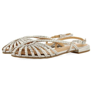 �W�I�Z�b�| �q���K�� �o���G�p���v�X ���f�B�[�X �i Silver �j | GIOSEPPO Hingham ballet pumps Women [t]