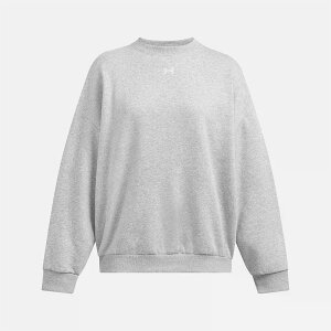 �A���_�[�A�[�}�[ ���C�o�� �t���[�X �I�[�o�[�T�C�Y�h �X�E�F�b�g�V���c �i ModGrayLightHeather/White �j | UNDER ARMOUR Rival Fleece Oversized sweatshirt [t]