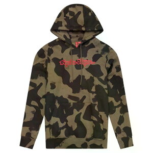 �g���C ���[ �f�U�C���Y �V�O�l�`���[ �p�[�J�[ �i OliveCamo �j | TROY LEE DESIGNS Signature Hoodie [t]