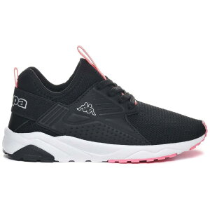 �J�b�p �T�� �v�G���g �G���X�e�B�b�N �W���j�A �X�j�[�J�[ �i Black / Pink �j | KAPPA San Puerto Elastic Junior trainers [t]