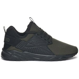 �J�b�p �T�� �v�G���g ���[�X �W���j�A �X�j�[�J�[ �i Black / Green Dk �j | KAPPA San Puerto Lace Junior trainers [t]