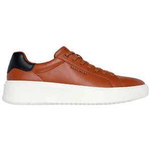 �X�P�b�`���[�Y �R�[�g �u���C�N �X�j�[�J�[ �i Cognac Duraleather �j | SKECHERS Court Break trainers [t]
