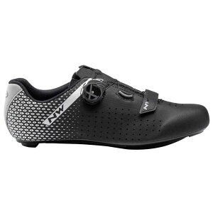 �m�[�X�E�F�[�u �R�A �v���X 2 ���C�h ���[�h �V���[�Y �i Black/Silver �j | NORTHWAVE Core Plus 2 Wide Road Shoes [t]