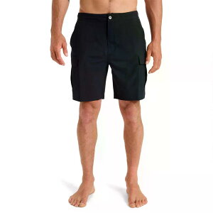 �N�C�b�N�V���o�[ �n�[�t �W���� �J�[�S 19�C���` �X�C���V���[�c ���j�p���c �i Black �j | QUIKSILVER Half Jam Cargo 19-inch Swim Shorts [t]