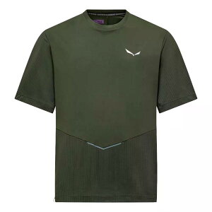 �T���� �y�h���b�N �h���C �n�C�u���b�h �V���[�g�X���[�u T�V���c �i DarkOlive �j | SALEWA Pedroc Dry Hybrid Short Sleeve T-Shirt [t]