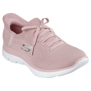 �X�P�b�`���[�Y �T�~�b�c �X�j�[�J�[ ���f�B�[�X �i Rose Knit / Coral Trim �j | SKECHERS Summits trainers Women [t]