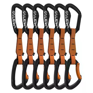 �T���� �I���g���X �X�g���[�g/�x���g 110 �N�C�b�N�h���[ 6 ���j�b�g �i Black/Orange �j | SALEWA Ortles Straight/Bent 110 Quickdraw 6 Units [t]
