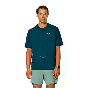 �T���� �y�h���b�N �h���C �n�C�u���b�h �V���[�g �X���[�u T�V���c �i PondBlue �j | SALEWA Pedroc Dry Hybrid Short Sleeve T-Shirt [t]