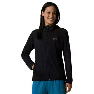 �}�E���e�� �n�[�h�E�F�A �j���[ �R�A �G�A�V�F�� �t�[�f�B ���f�B�[�X �i Black �j | MOUNTAIN HARDWEAR New Kor Airshell hoodie woman [t]