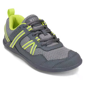 �[���V���[�Y �v���I ���[�X �W���j�A �����j���O�V���[�Y �i Gray/Lime �j | XERO SHOES Prio Youth Junior Running Shoes [t]