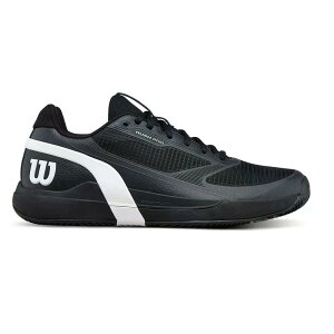 �E�B���\�� ���b�V�� �v�� 5 �N���[�R�[�g �e�j�X�V���[�Y �i Black/White/StormyWeather �j | WILSON Rush Pro 5 Clay Court Tennis Shoes [t]