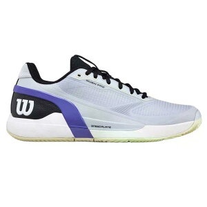 �E�B���\�� ���b�V�� �v�� 5 �N���[�R�[�g �e�j�X�V���[�Y �i GrayDawn/Black/TenderYellow �j | WILSON Rush Pro 5 Clay Court Tennis Shoes [t]
