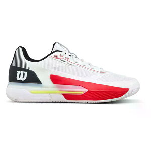 �E�B���\�� ���b�V�� �c�A�[ 5 �I�[���R�[�g �e�j�X�V���[�Y �i White/Black/Infrared �j | WILSON Rush Tour 5 All Court Tennis Shoes [t]