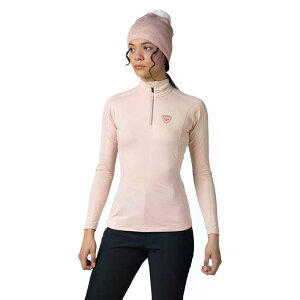 ���V�j���[�� �N���V�b�N �����O�X���[�u �x�[�X���C���[ ���f�B�[�X �i PowderPink �j | ROSSIGNOL Classique Long Sleeve Base Layer Woman [t]