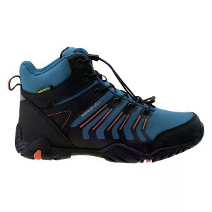 �G���u���X �G�������[ �~�b�h �_�u�����[�s�[ �n�C�L���O �V���[�Y �i Black/DarkTileBlue/Orange �j | ELBRUS Erimley Mid WP hiking shoes [t]