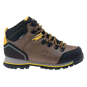 �G���u���X �^�i�[ �~�b�h �_�u�����[�s�[ �n�C�L���O �V���[�Y �i Brown/Black/Corn �j | ELBRUS Taner Mid WP hiking shoes [t]