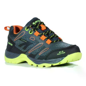 �n�C�e�b�N �g�D�u�J�� ���[ �W���j�A �n�C�L���O �V���[�Y �i Charcoal/Limoncello/Orange �j | HI-TEC Toubkal Low Junior hiking shoes [t]