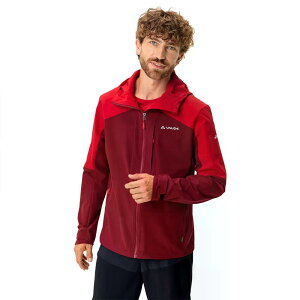 �t�@�E�f �G���[�v �E�B���h �\�t�g�V�F�� �W���P�b�g �i Carmine �j | VAUDE Elope Wind Softshell Jacket [t]