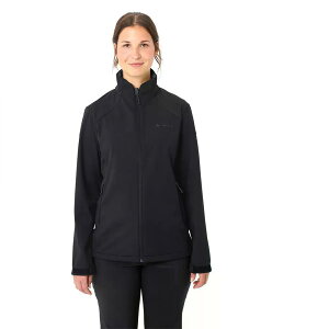�t�@�E�f �G�o�[�n�C�N �\�t�g�V�F�� �W���P�b�g ���f�B�[�X �i Black �j | VAUDE Everhike Softshell Jacket Women's [t]
