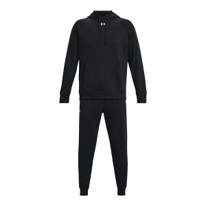 �A���_�[�A�[�}�[ ���C�o�� �t���[�X �g���b�N�X�[�c �i Black / White �j | UNDER ARMOUR Rival Fleece tracksuit [t]