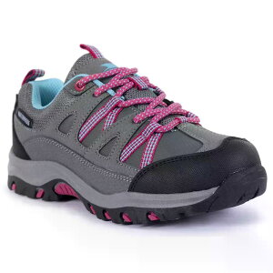 �g���X�p�X �M���� ���[�J�b�g II �n�C�L���O�V���[�Y �W���j�A �i Grey �j | TRESPASS Gillon Low Cut II Hiking Shoes junior [t]