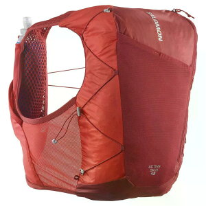 �T������ �A�N�e�B�u �X�L�� 12L �Z�b�g �n�C�h���[�V�����x�X�g �i RedDahlia/HighRiskRed �j | SALOMON Active Skin 12L Set Hydration Vest [t]