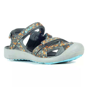 �n�C�e�b�N �����_ ���f�B�[�X �T���_�� �i Charcoal/RedOrange/BlueCura?§ao �j | HI-TEC Munda Women's Sandals [t]