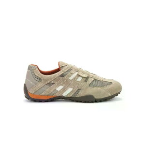 GEOX U Snake ���[�X�Ȃ��X�j�[�J�[ �i Beige/Orange �j [t]