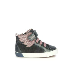 �W�F�I�b�N�X B �L���E�B A �x�r�[ �X�j�[�J�[ �i DarkGrey/LightPink �j | GEOX B Kilwi A baby trainers [t]