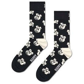 ハッピーソックス ドッグゴ クルー ソックス （ Black ） | HAPPY SOCKS Doggo crew socks [t]
