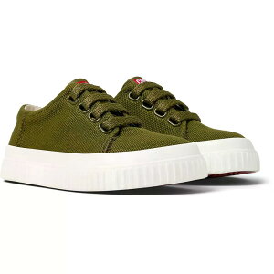 �J���y�[�� �y�E ���_ �L�b�Y �X�j�[�J�[ �i MediumGreen �j | CAMPER Peu Roda Kids Sneakers [t]