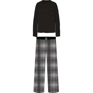 �J���o���E�N���C�� 000NM2842E �����O�X���[�u �p�W���} �i BlackTop/LewittPlaidBlackBtm �j | CALVIN KLEIN 000NM2842E long sleeve pyjama [t]