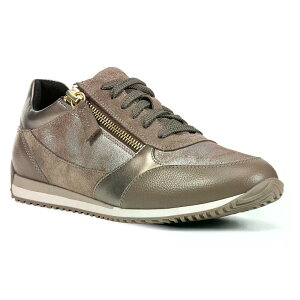 �W�F�I�b�N�X �J���e ���[�X���X �X�j�[�J�[ �E�[�}�� �i DarkTaupe �j | GEOX Calithe Laceless sneakers woman [t]