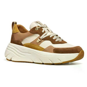 �W�F�I�b�N�X �f�B�A�}���^ �X�j�[�J�[ �E�[�}�� �i Mud/Beige �j | GEOX Diamanta sneakers woman [t]