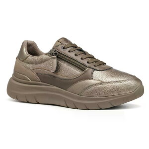 �W�F�I�b�N�X �v���}���[ ���[�X���X �X�j�[�J�[ �E�[�}�� �i Taupe/Sand �j | GEOX Plummery Laceless sneakers woman [t]